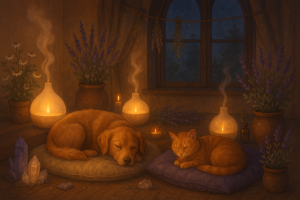 Aromaterapia para pets: como usar óleos essenciais com segurança e carinho no seu bichinho