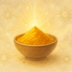 Açafrão é sol que se guarda em pó. Use quando quiser reacender seu brilho